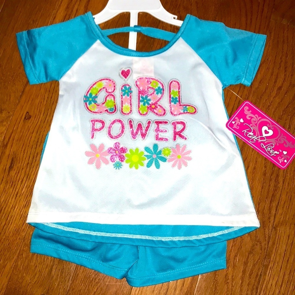 NWT Girl Power 18 mth outfit